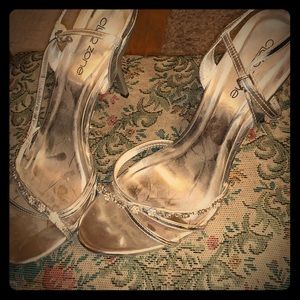 Silver heels very classy elegant